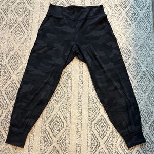 Lululemon Black Camouflage High Rise Align Joggers 10